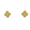 Paire de boucles d'oreilles Van Cleef & Arpels Alhambra Vintage en or jaune - 360 thumbnail