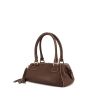 Chanel handbag in brown leather - 00pp thumbnail