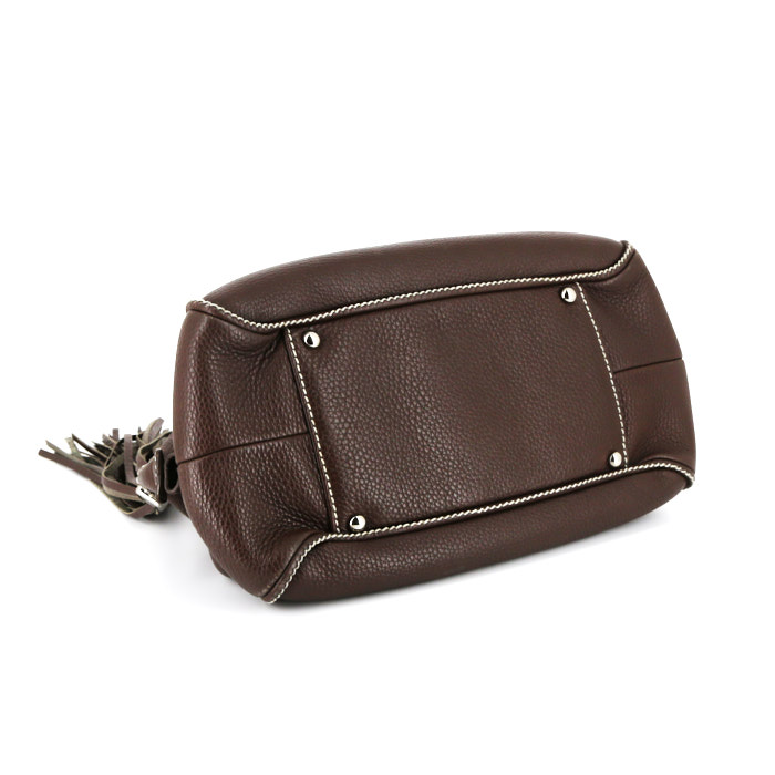 Borsa Chanel in pelle marrone - Detail D4