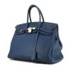 Sac à main Hermès  Birkin 35 cm en cuir togo bleu - 00pp thumbnail