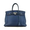 Hermès  Birkin 35 cm handbag  in blue togo leather - 360 thumbnail