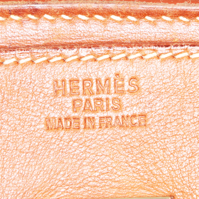 Borsa Hermes Birkin 35 cm in pelle Barenia marrone - Detail D3