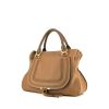 Chloé Marcie large model handbag in brown grained leather - 00pp thumbnail