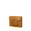 Hermès Faco pouch in gold ostrich leather - 00pp thumbnail