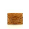 Hermès Faco pouch in gold ostrich leather - 360 thumbnail