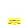 Hermès Kelly 20 cm handbag/clutch in yellow Lime epsom leather - 360 Front thumbnail