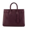 Saint Laurent Sac de jour small model handbag in burgundy leather - 360 thumbnail