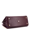 Bolso de mano Saint Laurent Sac de jour modelo pequeño en cuero color burdeos - Detail D5 thumbnail