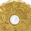 Line Vautrin, antique brooch, in gilded bronze and mother-of-pearl, monogrammed, from the 1950/60's - Detail D1 thumbnail