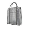 Goyard Bourgogne shopping bag in grey Goyard canvas and grey leather - 00pp thumbnail