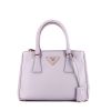 Prada Galleria handbag in purple leather saffiano - 360 thumbnail