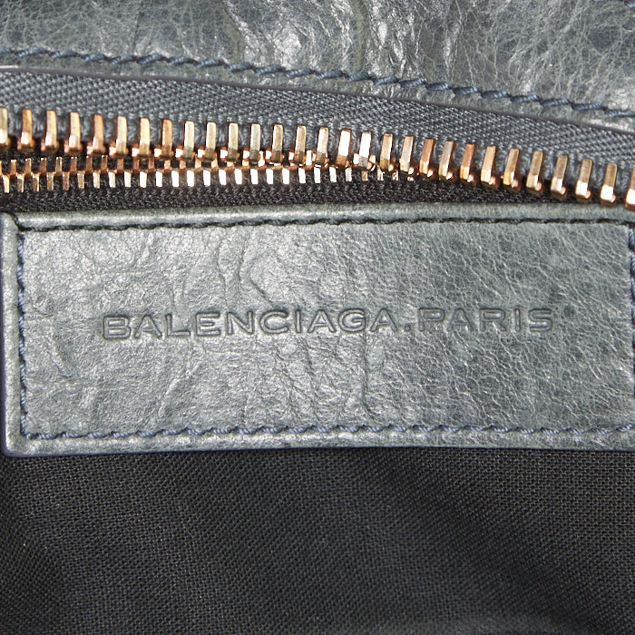Borsa Balenciaga Work in pelle verde - Detail D4