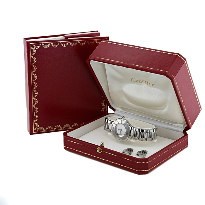 Montre Cartier Must 21 en acier Ref :  1340 Vers  2000 - Detail D2