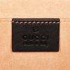 Bolso bandolera Gucci Padlock en lona Monogram marrón y cuero negro - Detail D4 thumbnail