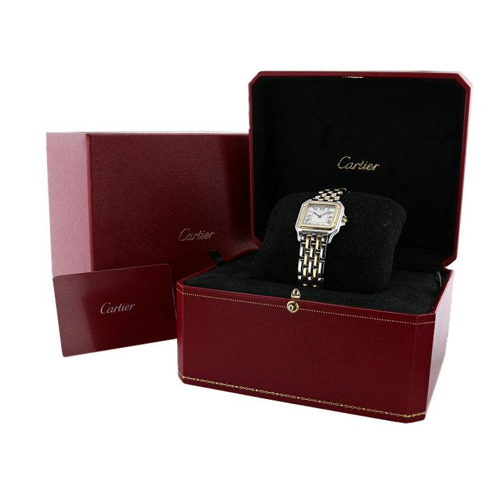 Cartier Panthère watch in gold and stainless steel Ref: 4017 Circa 2021 - Detail D2