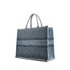 Dior Book Tote large shopping bag in blue monogram canvas - 00pp thumbnail
