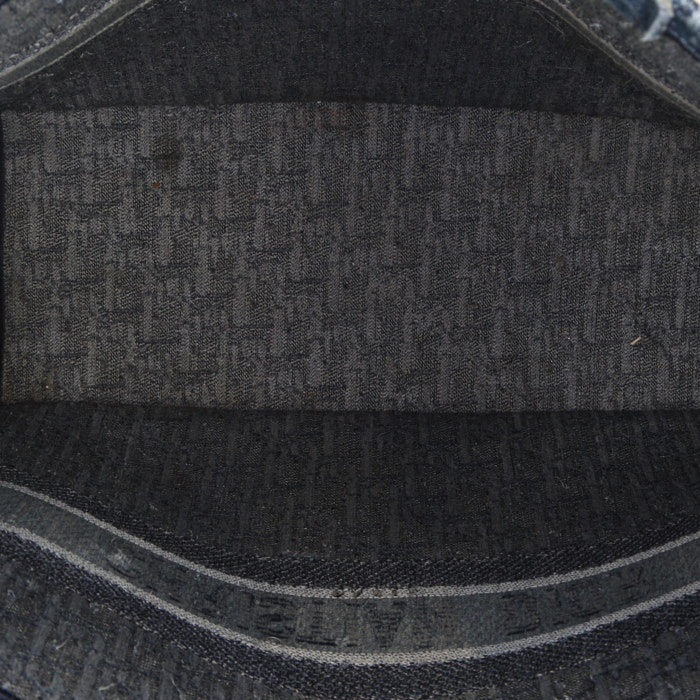 Bolso Cabás Dior Book Tote grande en lona Monogram azul - Detail D2