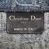 Shopping bag Dior Book Tote grande in tela monogram blu - Detail D3 thumbnail