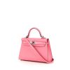 Hermès Kelly 20 cm handbag in Rose Confetti Mysore leather - 00pp thumbnail