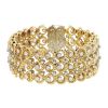 Vintage 1970's bracelet in yellow gold and diamonds - 00pp thumbnail