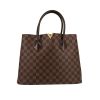 Bolso de mano Louis Vuitton  Kensington en lona a cuadros ébano y cuero marrón - 360 thumbnail