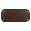 Louis Vuitton  Kensington handbag  in ebene damier canvas  and brown leather - Detail D1 thumbnail