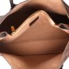 Bolso de mano Louis Vuitton  Kensington en lona a cuadros ébano y cuero marrón - Detail D3 thumbnail