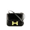Bolso de mano Hermès  Constance en cuero box negro - 360 thumbnail