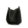 Hermes Evelyne shoulder bag in black epsom leather - 00pp thumbnail