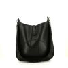 Hermes Evelyne shoulder bag in black epsom leather - 360 thumbnail