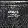 Hermes Evelyne shoulder bag in black epsom leather - Detail D3 thumbnail
