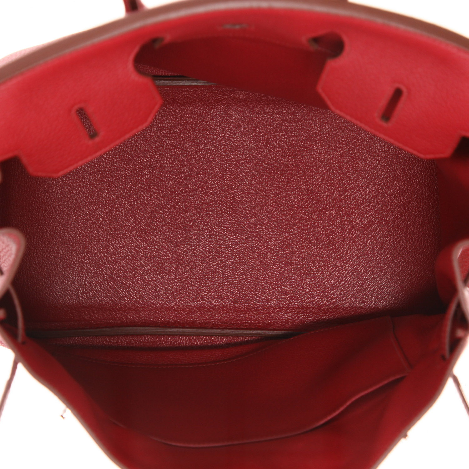 Bolso de mano Hermes Birkin 35 cm en cuero togo rosa Tosca - Detail D3