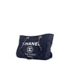 Chanel  Deauville shopping bag  in blue jean denim canvas - 00pp thumbnail