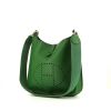 Hermes Evelyne shoulder bag in green epsom leather - 00pp thumbnail