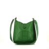 Hermes Evelyne shoulder bag in green epsom leather - 360 thumbnail