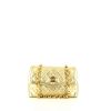 Chanel Vintage handbag in gold quilted leather - 360 thumbnail