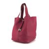 Hermes Picotin handbag in raspberry pink leather taurillon clémence - 00pp thumbnail