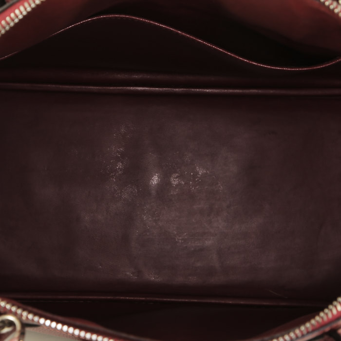 Borsa a tracolla Hermès  Bolide 37 cm in pelle Epsom rosso H - Detail D3