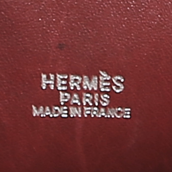 Bolso bandolera Hermès  Bolide 37 cm en cuero epsom rojo H - Detail D4