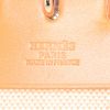 Hermes Herbag bag worn on the shoulder or carried in the hand in beige canvas and natural leather - Detail D4 thumbnail