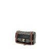 Bolso de mano Chanel Timeless en lona bicolor negra y blanca y cuero acolchado negro - 00pp thumbnail