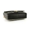 Bolso de mano Chanel Timeless en lona bicolor negra y blanca y cuero acolchado negro - Detail D5 thumbnail