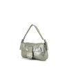 Fendi Baguette handbag in silver leather - 00pp thumbnail