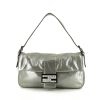 Fendi Baguette handbag in silver leather - 360 thumbnail