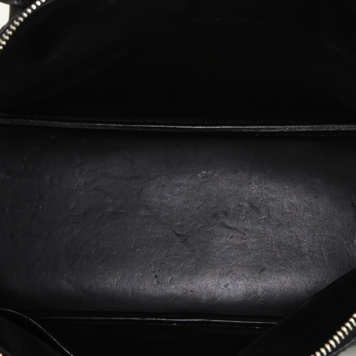Hermès Bolide 31 cm handbag in black togo leather - Detail D3