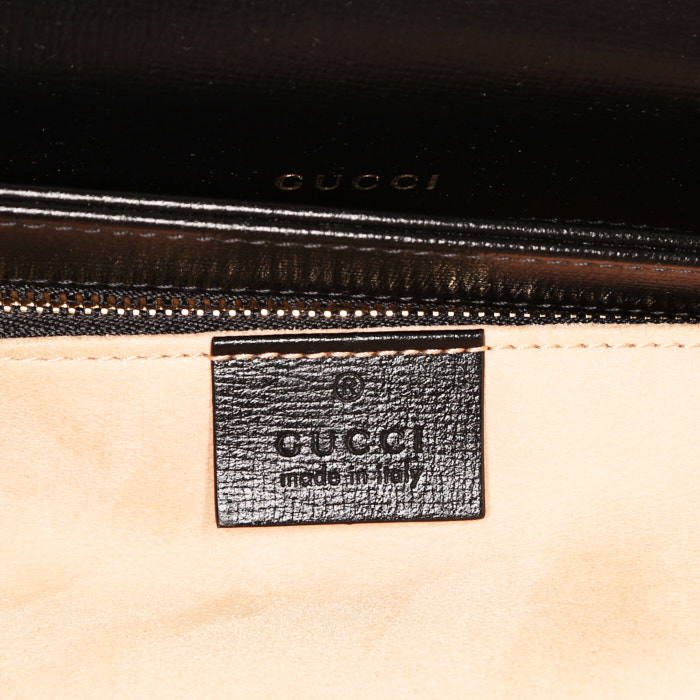 Borsa Gucci 1955 Horsebit in pelle nera - Detail D3