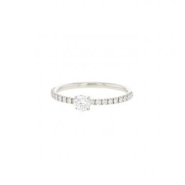 Cartier Etincelle ring in platinium and diamonds (0,20 carat)
