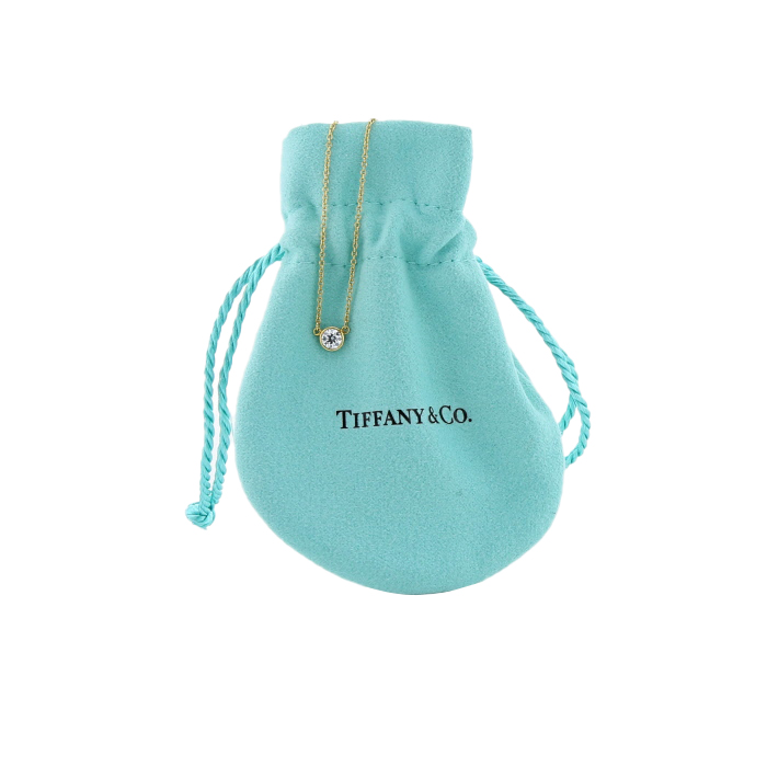 Tiffany & Co Diamonds By The Yard necklace in yellow gold and diamond - Detail D2