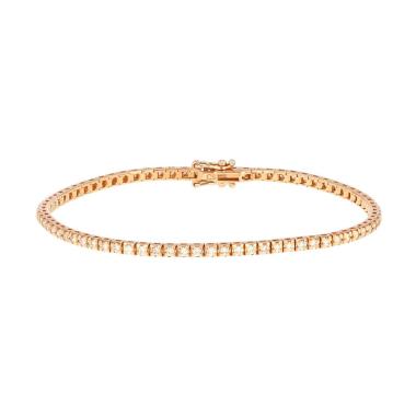 Brazalete en oro rosa y diamantes