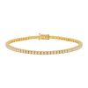 Bracelet ligne en or jaune et diamants (1,73 carat) - 00pp thumbnail